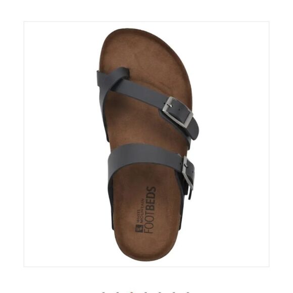 WHITE MOUNTAIN GRACIE LEATHER FOOTBEDS SANDAL - Picture 1 of 12